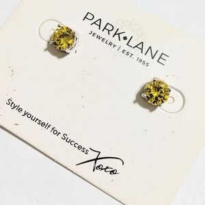 Park Lane Sparkling Yellow Crystal Earrings